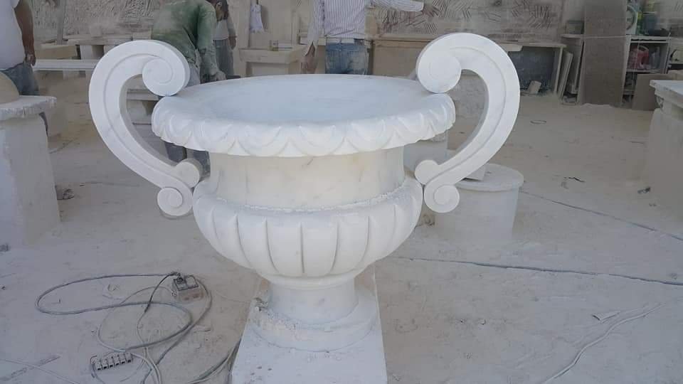Hand carved marble