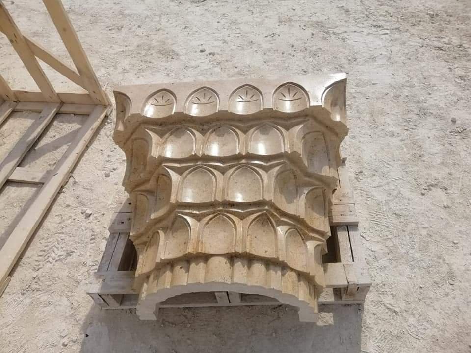 Hand carved marble