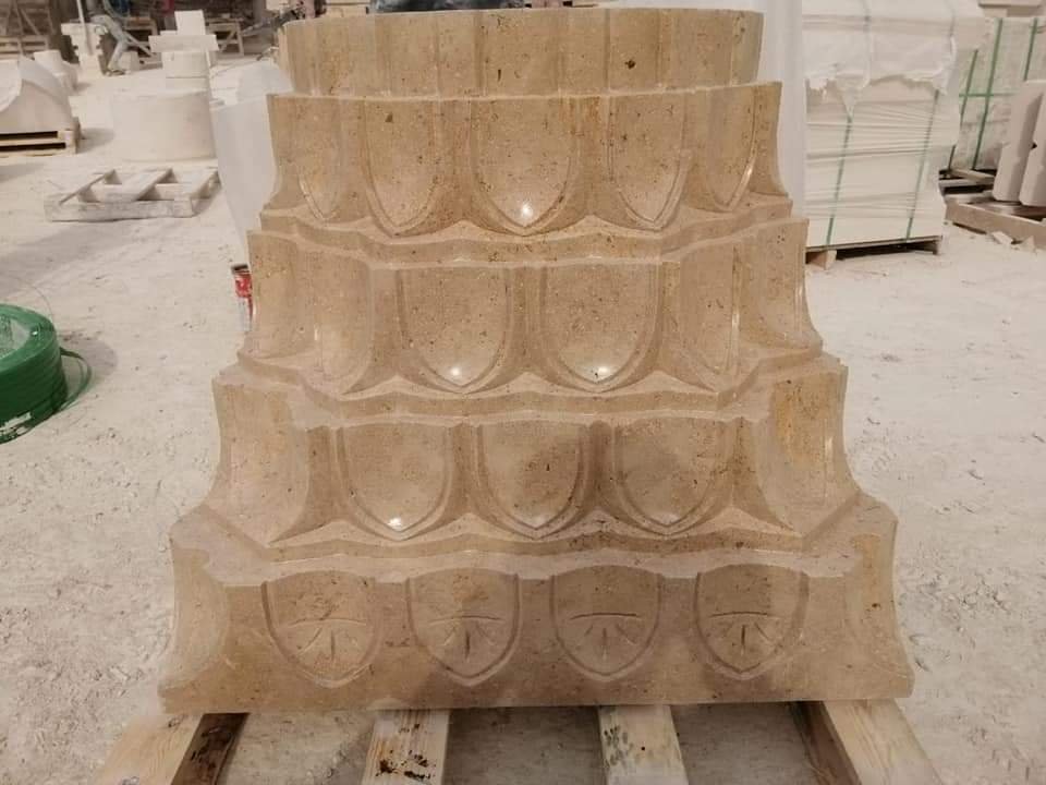 Hand carved marble
