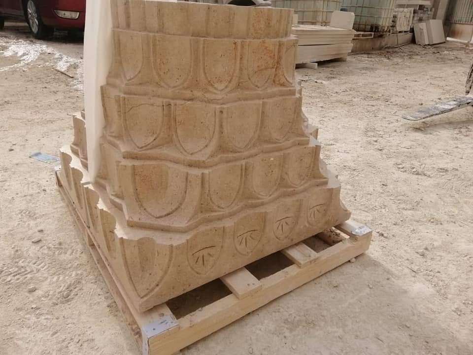 Hand carved marble