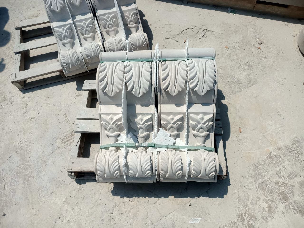 Hand carved marble